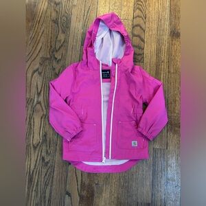Girls Carhartt Rain Jacket Pink